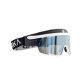 Skibriller SNOW EAGLE 2 hvit/sort med sølv Mirror-glass