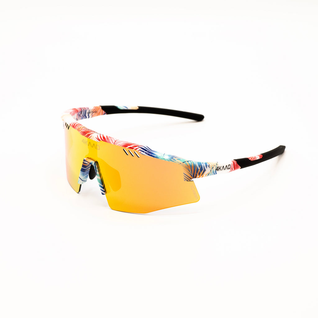 MIRADOR AEROLITE 2 Triatlon sportsbriller, palm rød blå med gull speilglass
