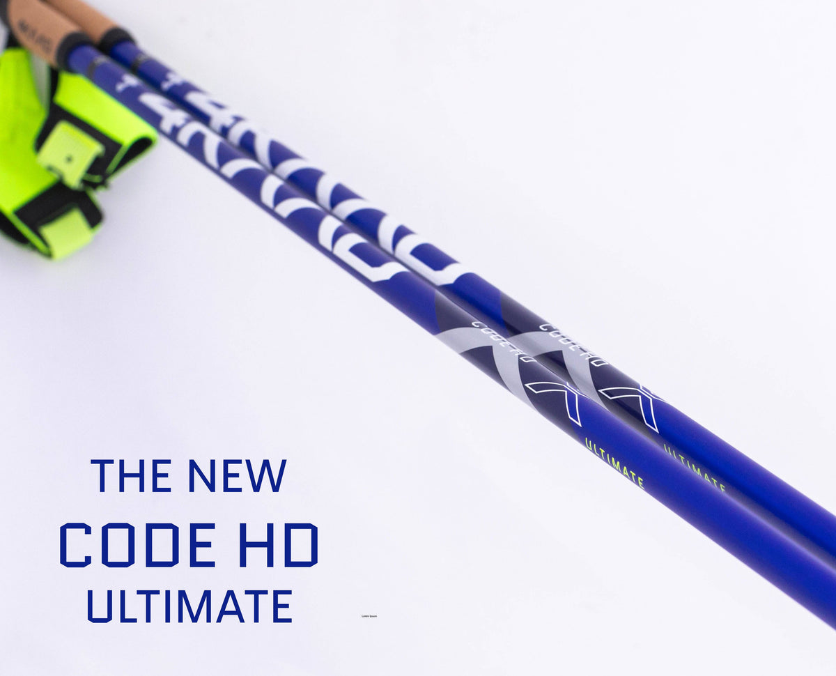 CODE HD Ultimate skistav blå/hvit, nærbilde