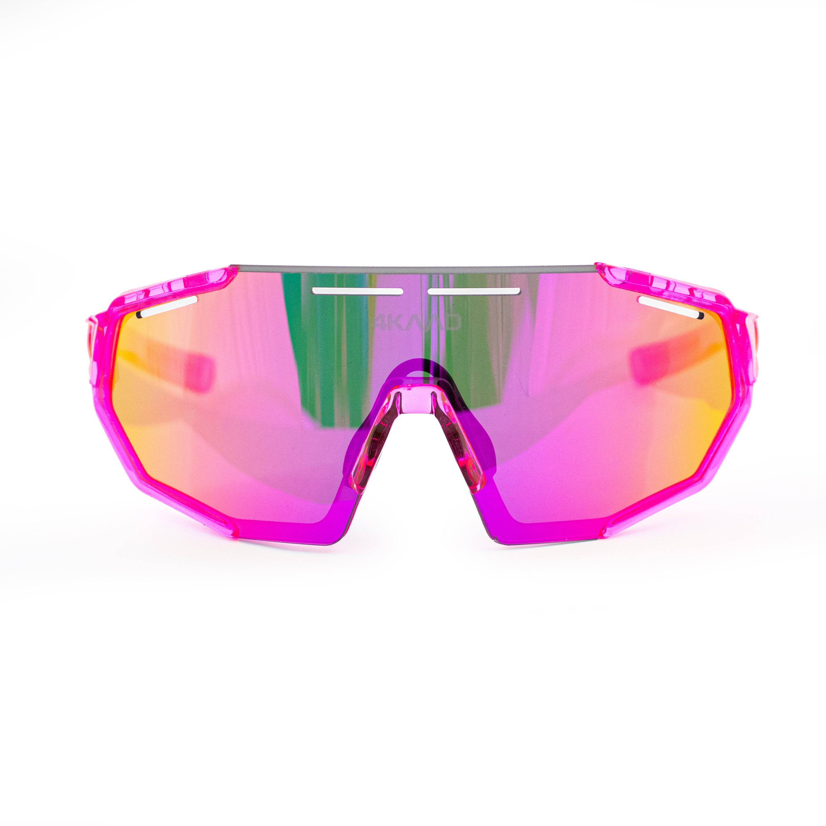 BEAT EDGE sportsbriller rosa/klar, forfra