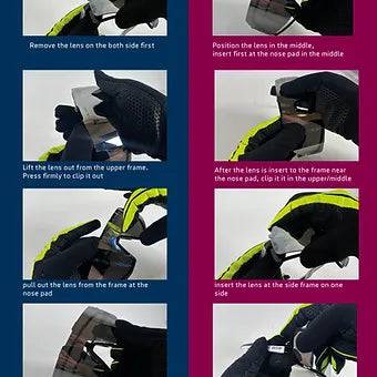 BEAT RACE rosa hvit sykkelbrille – produktbilde 9
