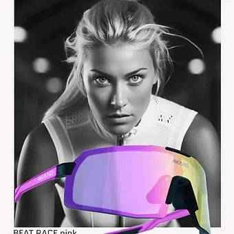 BEAT RACE rosa hvit sykkelbrille – produktbilde 6