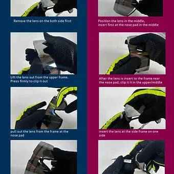 BEAT RACE sportsbriller hvit sort – produktbilde 10