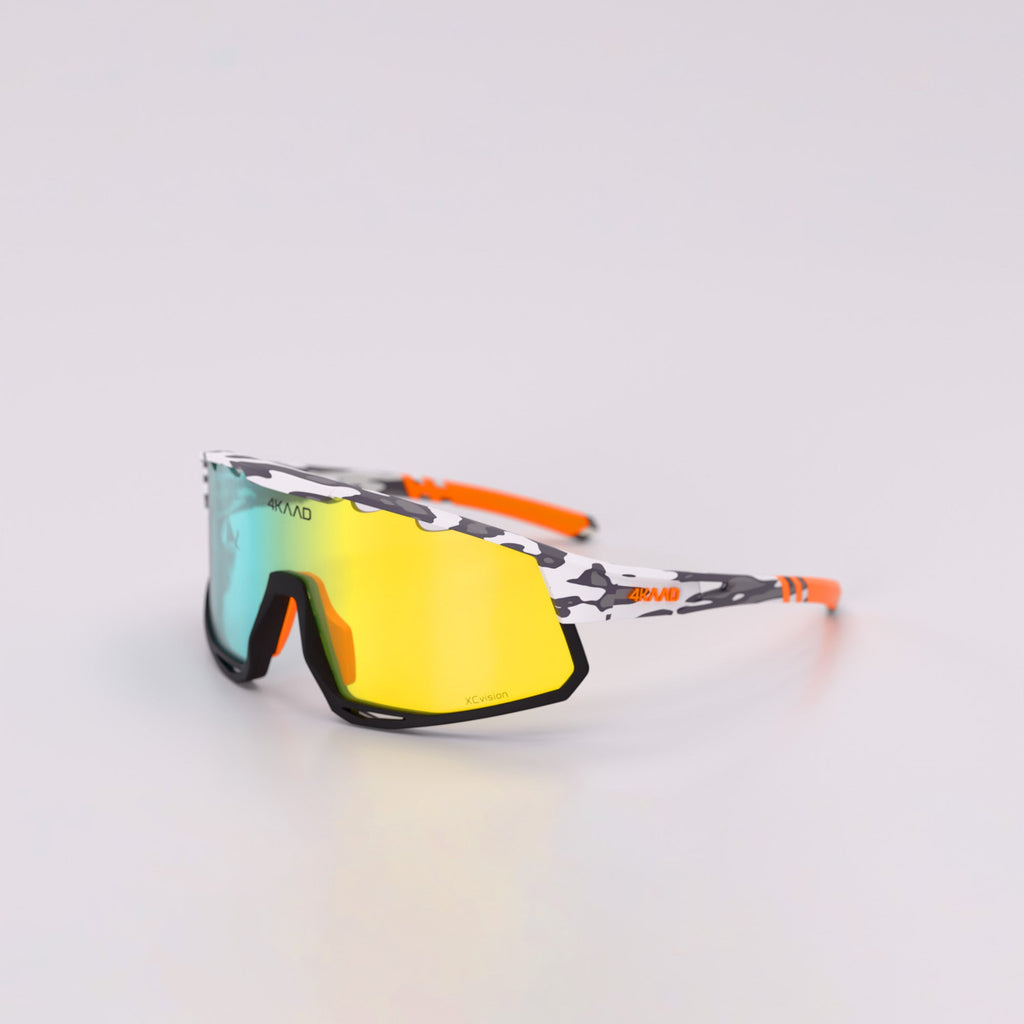 MIRADOR sportsbriller camo oransje speillinse