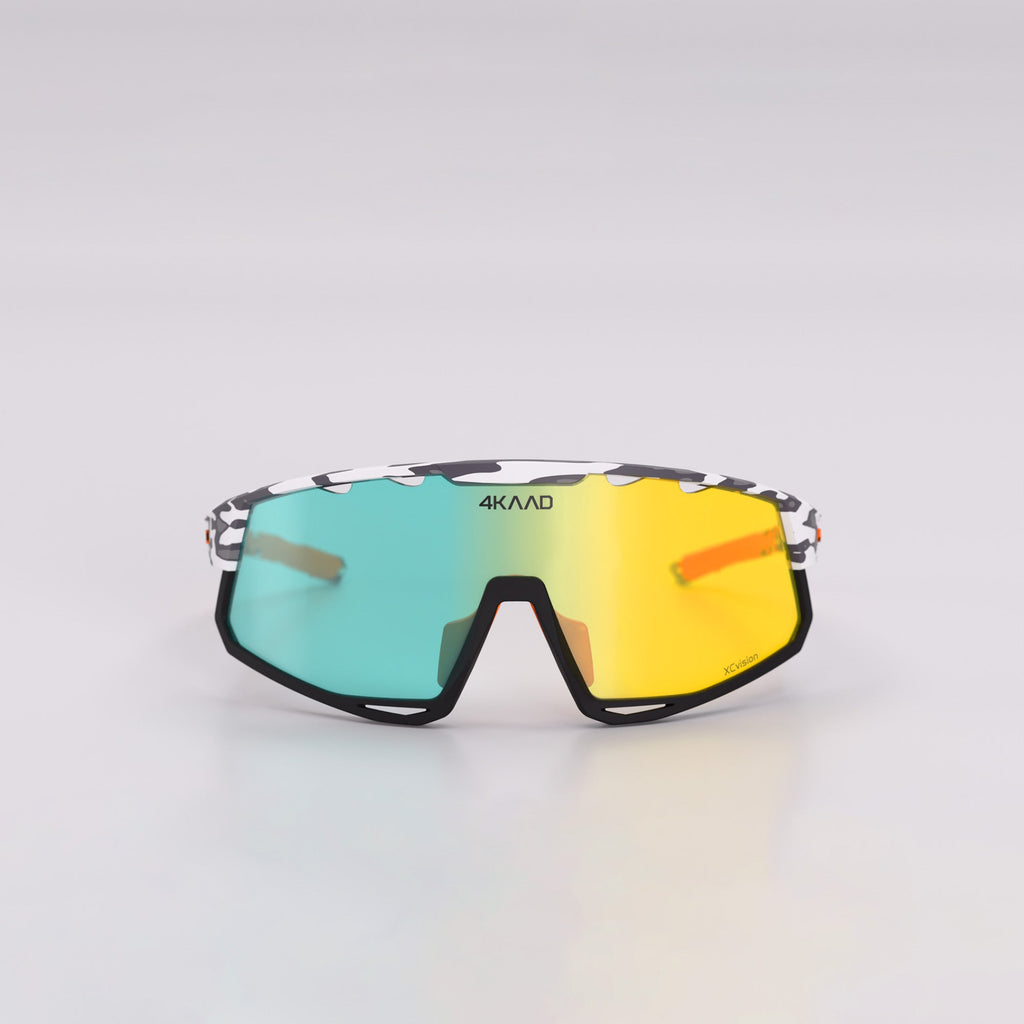 MIRADOR sportsbriller camo oransje, forfra