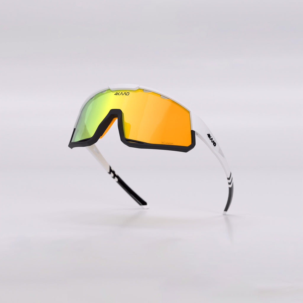 MIRADOR sportsbriller hvit gull, sidevisning