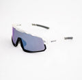 MIRADOR sportsbriller transparent matt med ZEISS sølv/blått speilglass