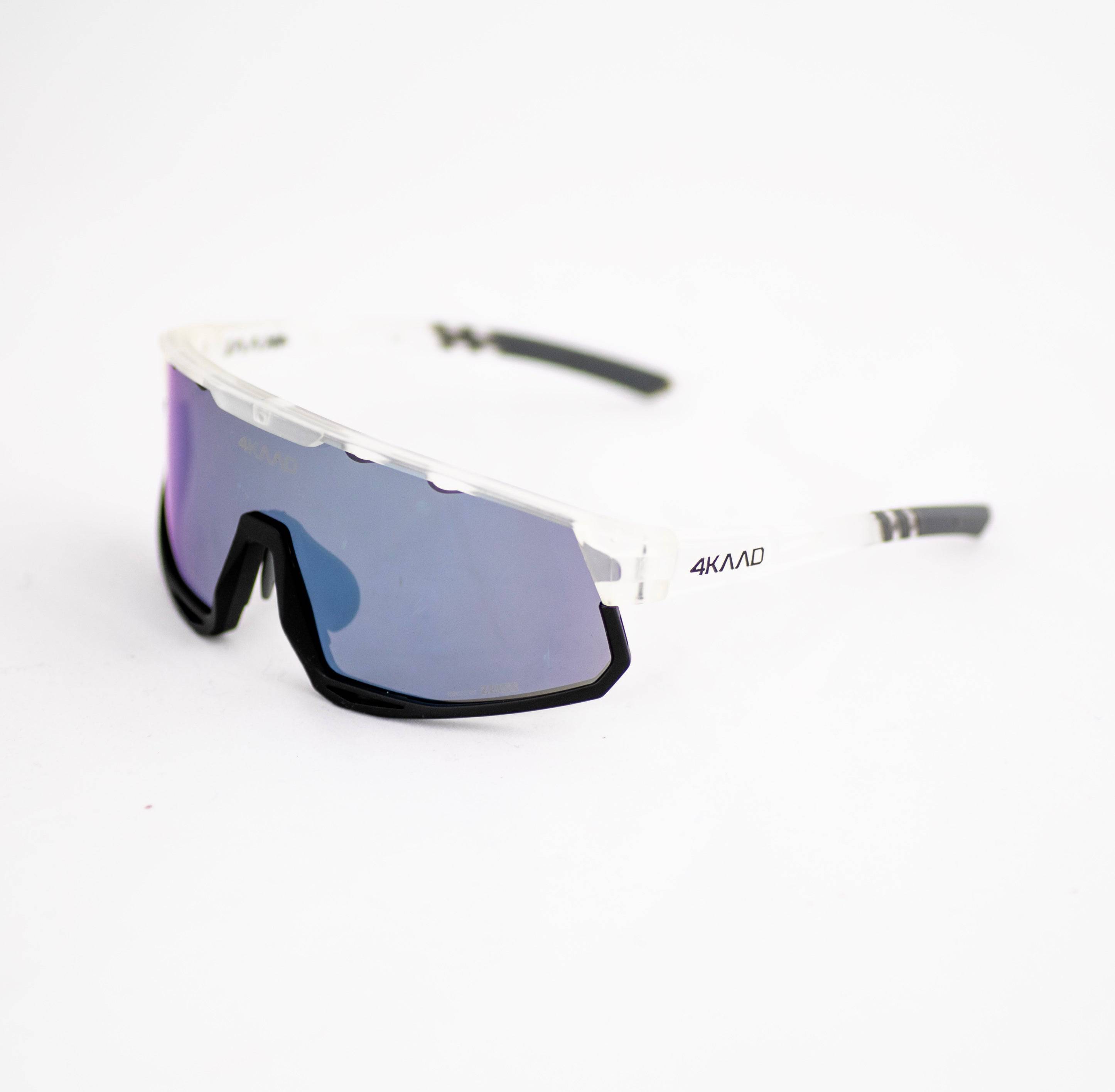 MIRADOR sportsbriller transparent matt med ZEISS sølv/blått speilglass