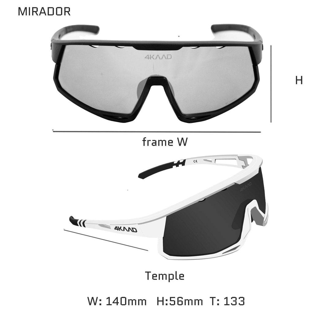 MIRADOR sportsbriller hvit blå, produktbilde