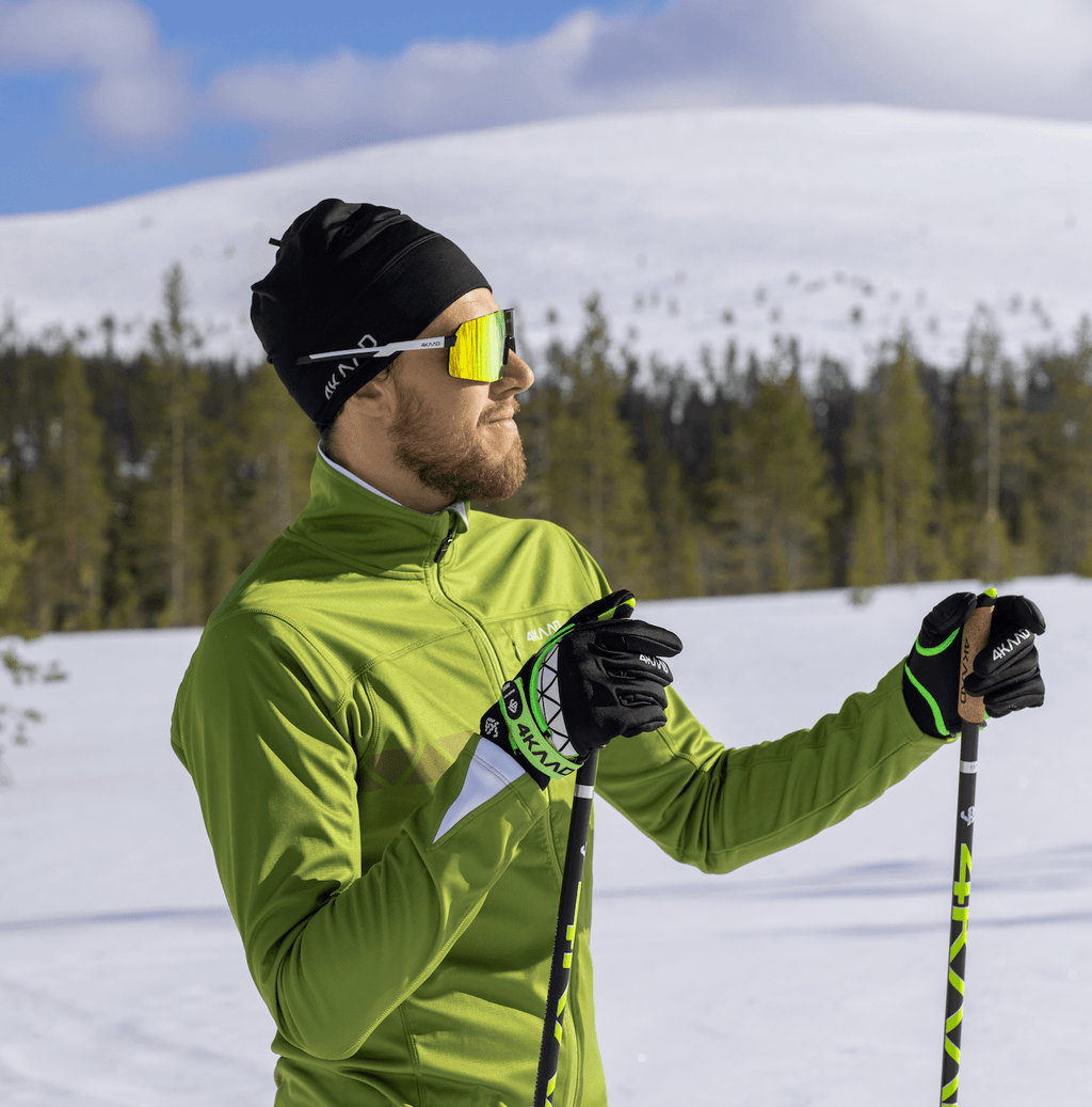 BEAT RACE sportsbriller i gull med etui